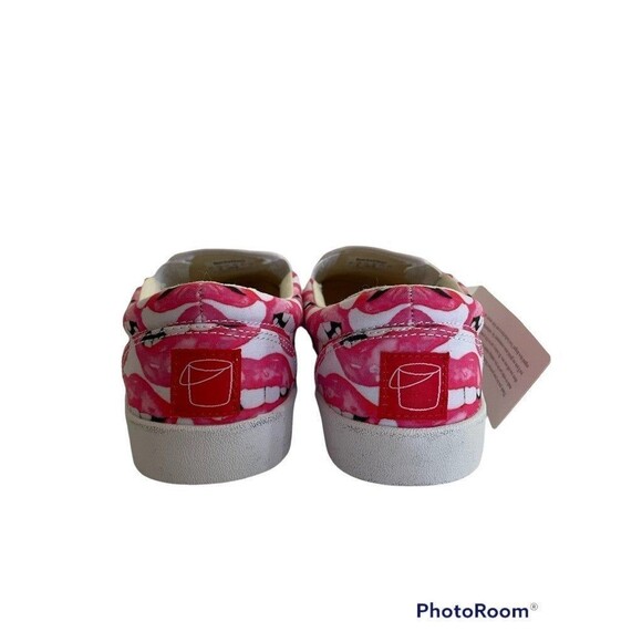 Bucket Feet Lip Service Print Slip On Shoes - Picture 4 of 9